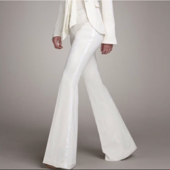 Rachel Zoe Pants - Rachel Zoe Cream Wool Tuxedo Pants.  Size 0